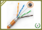 High Frequency Network Fiber Cable 250MHz Orange Color With Pure Copper Material supplier