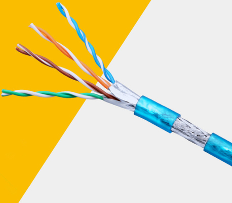 8 Cores Cat5e Network Cable SFTP Shield For 1000 Base - T Gigabit Ethernet supplier
