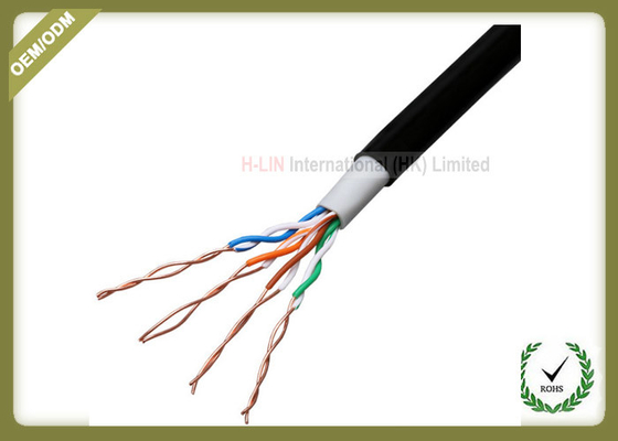 305 Meters Network Fiber Cable , Unshielded Twisted Pair Cable 0.5mm Diameter supplier