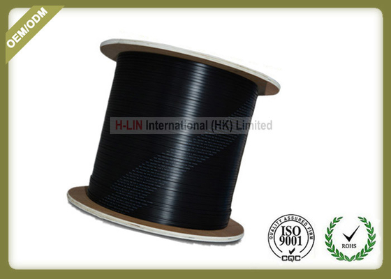 Indoor 4 Core FTTH Fiber Optic Cable Black LSZH Jacket CE/ISO/ROHS Certificated supplier