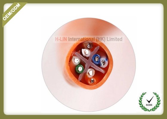 RJ45 Cat6 U/UTP Patch Network Fiber Cable 1.8M 23AWG 0.56mm Copper Pass Test supplier